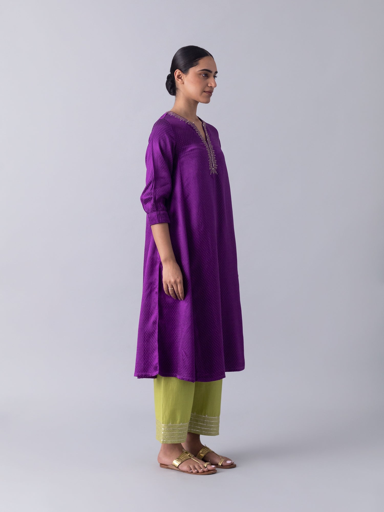 Kaner Purple Kurta