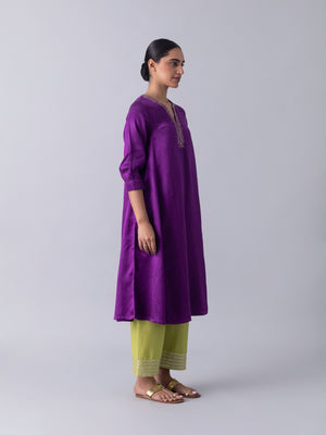 Kaner Purple Kurta