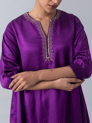 Kaner Purple Kurta