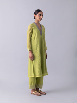 Kurinji Green Kurta