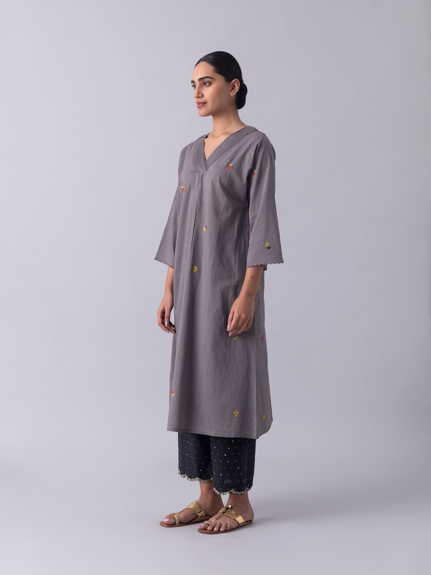 RuiPhool Grey Kurta