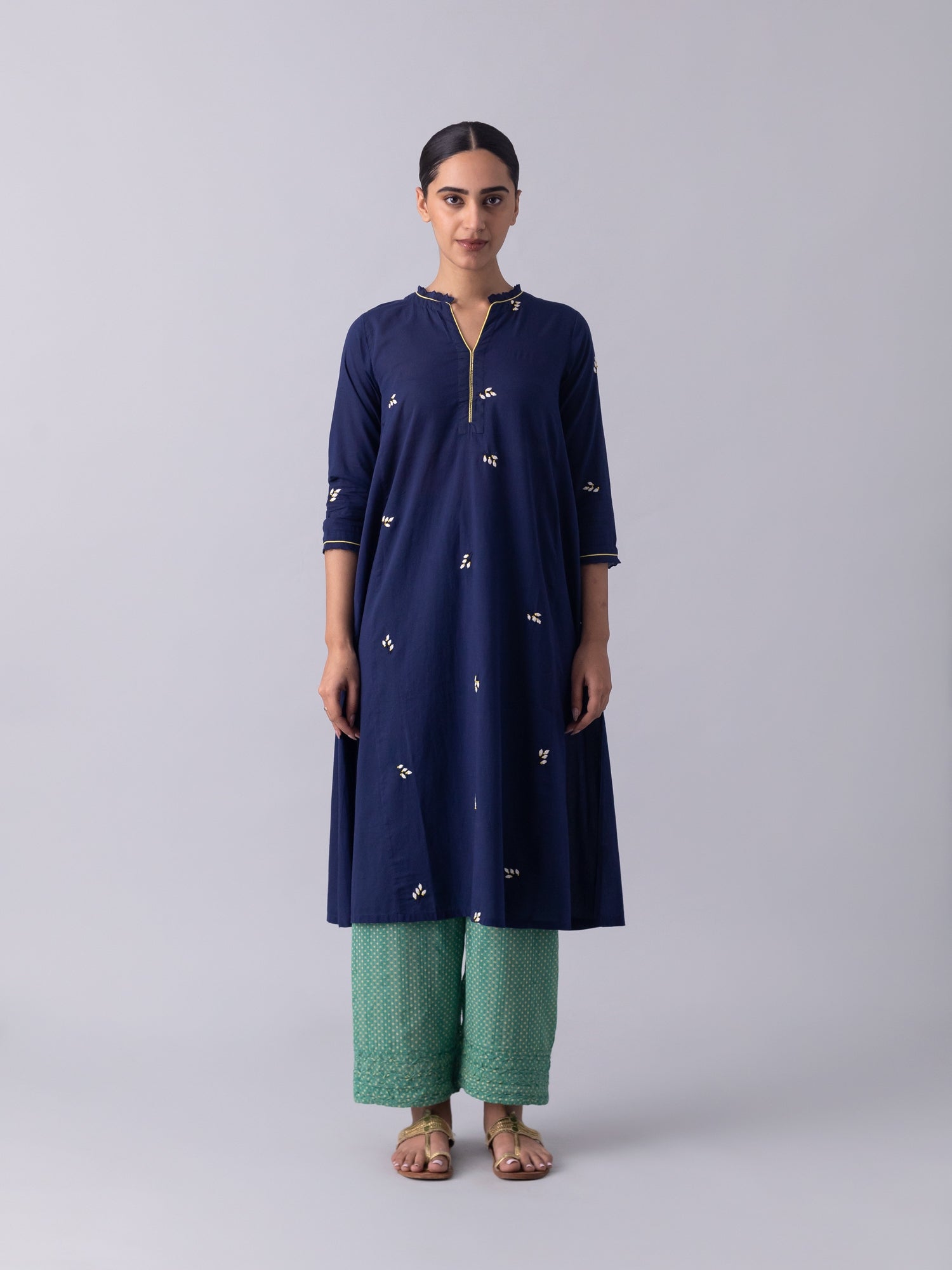 KhusKhus Blue Kurta