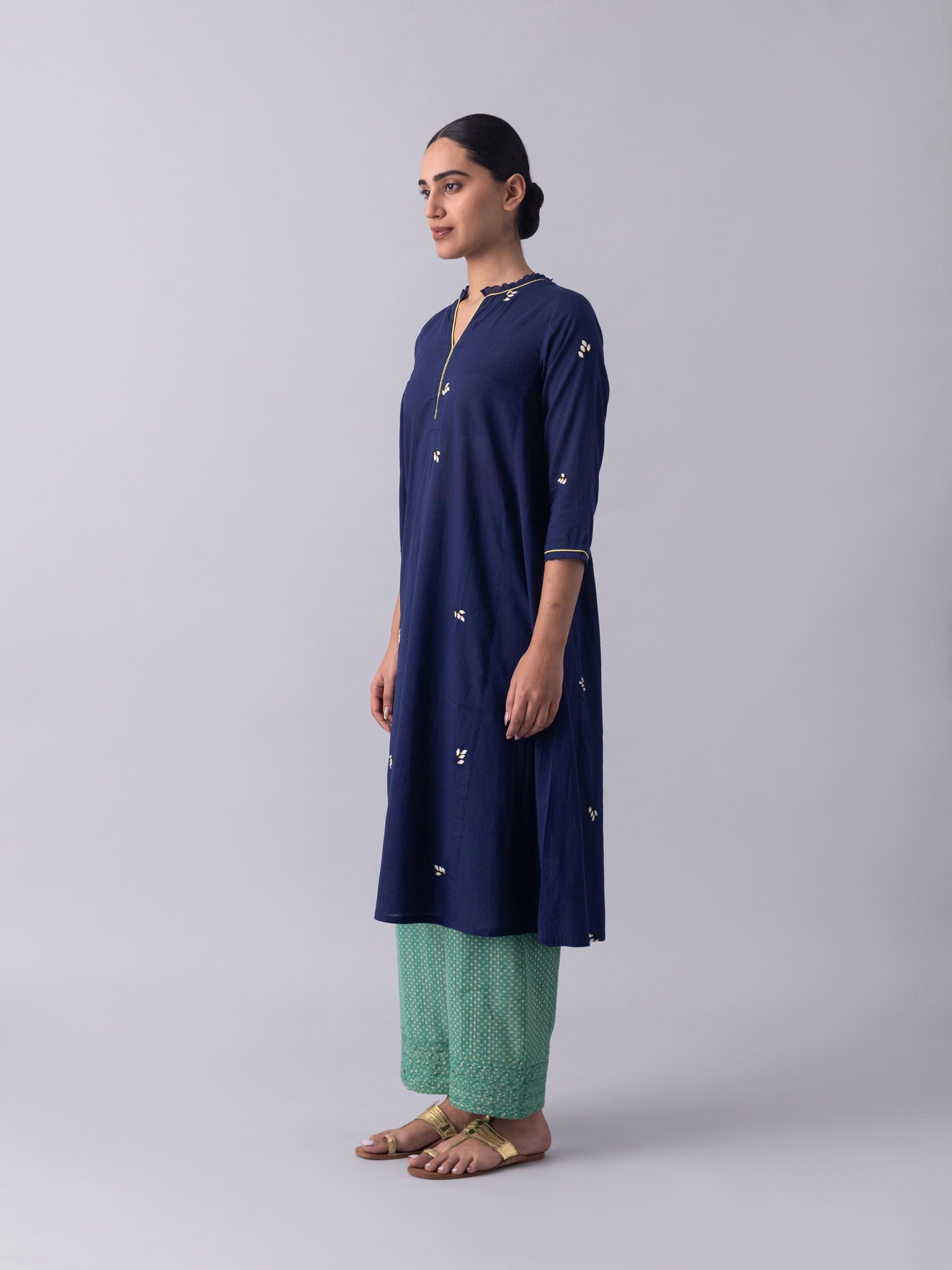 KhusKhus Blue Kurta