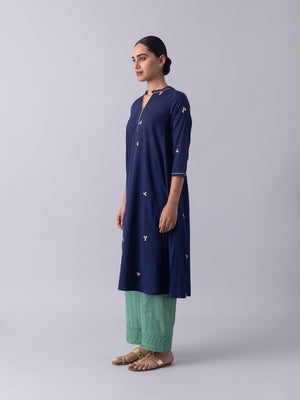 KhusKhus Blue Kurta