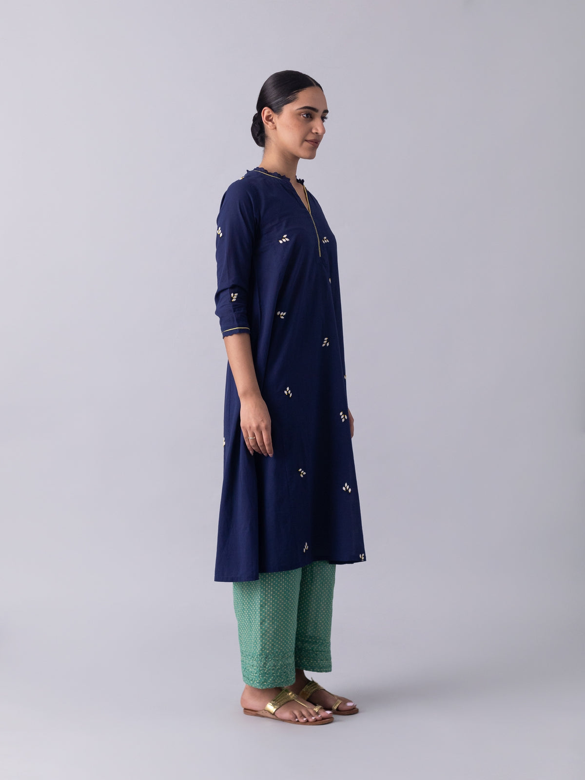 KhusKhus Blue Kurta