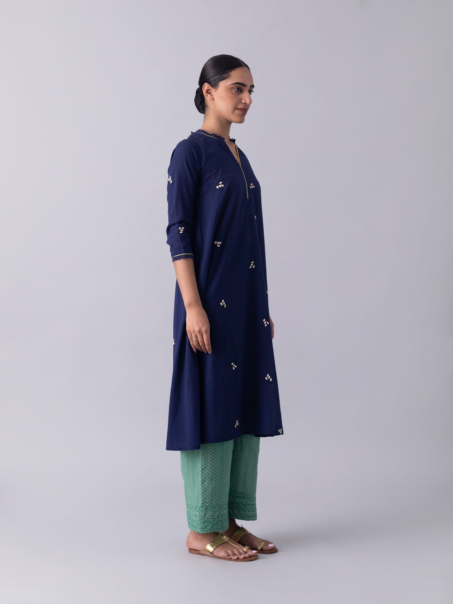 KhusKhus Blue Kurta
