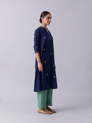 KhusKhus Blue Kurta