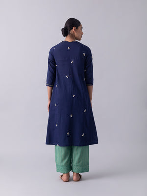 KhusKhus Blue Kurta