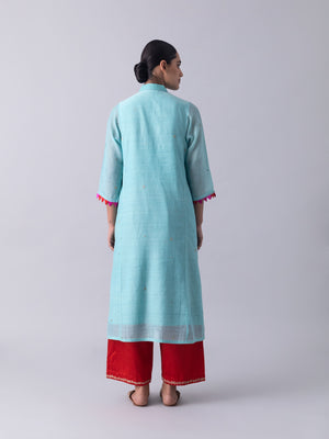 Gulbakshi Blue Kurta