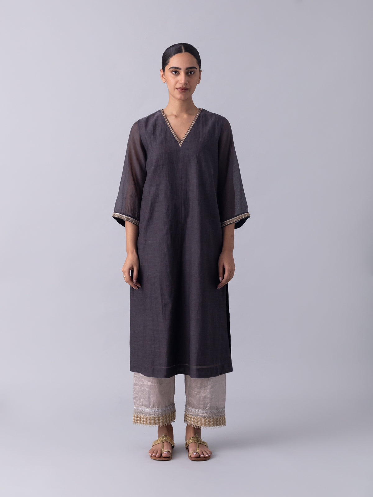 Sennet Charcoal Kurta