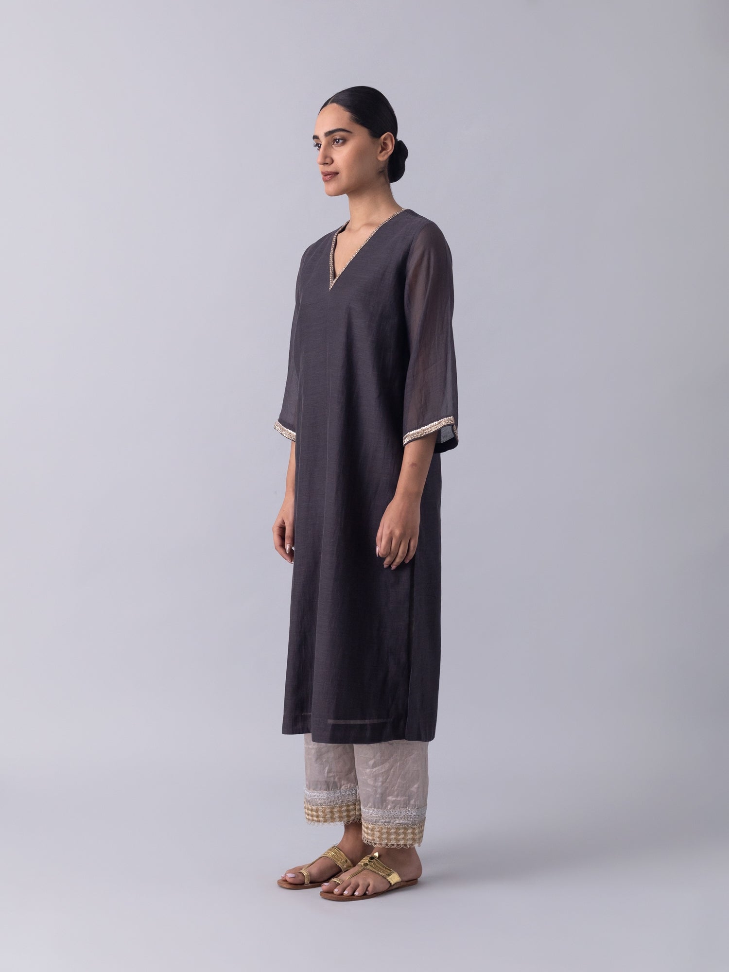 Sennet Charcoal Kurta