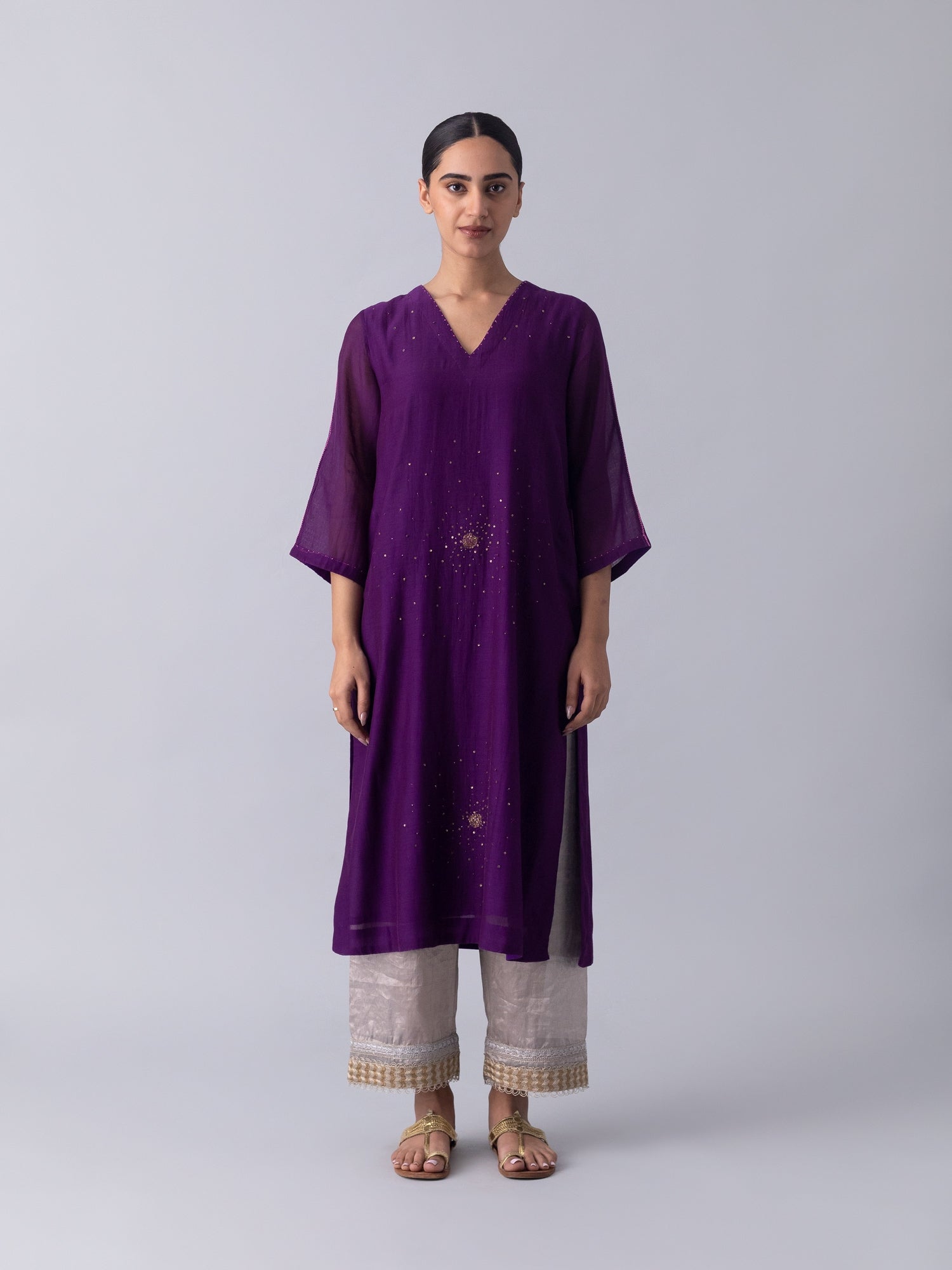 Sennet Purple Kurta