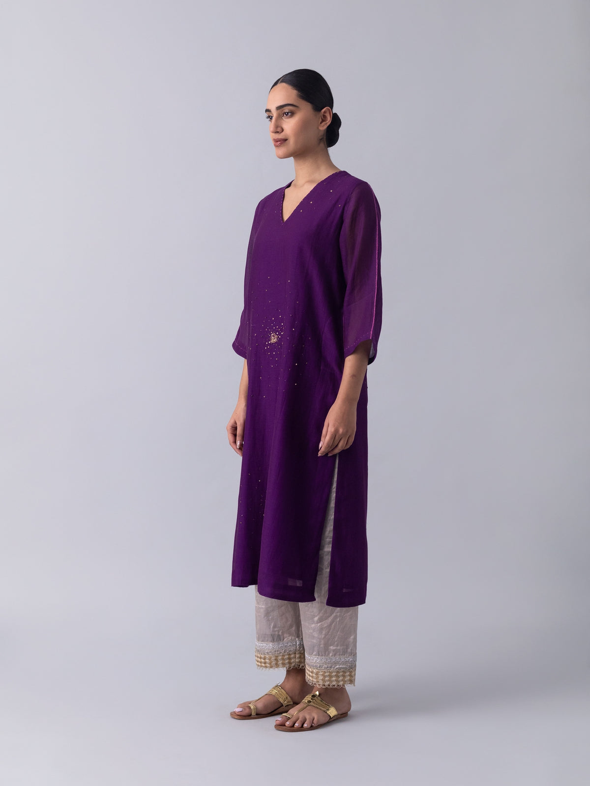 Sennet Purple Kurta