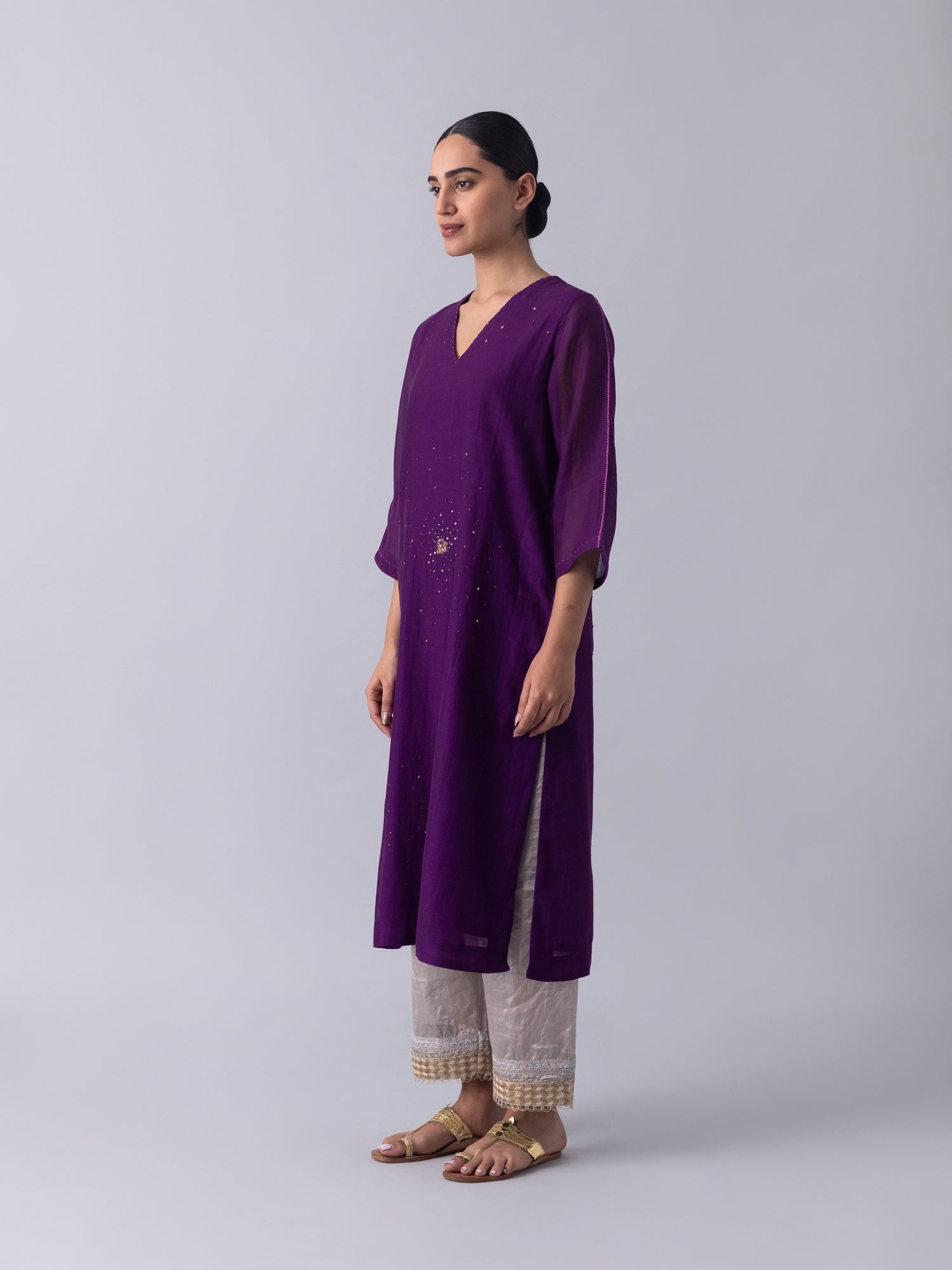 Sennet Purple Kurta