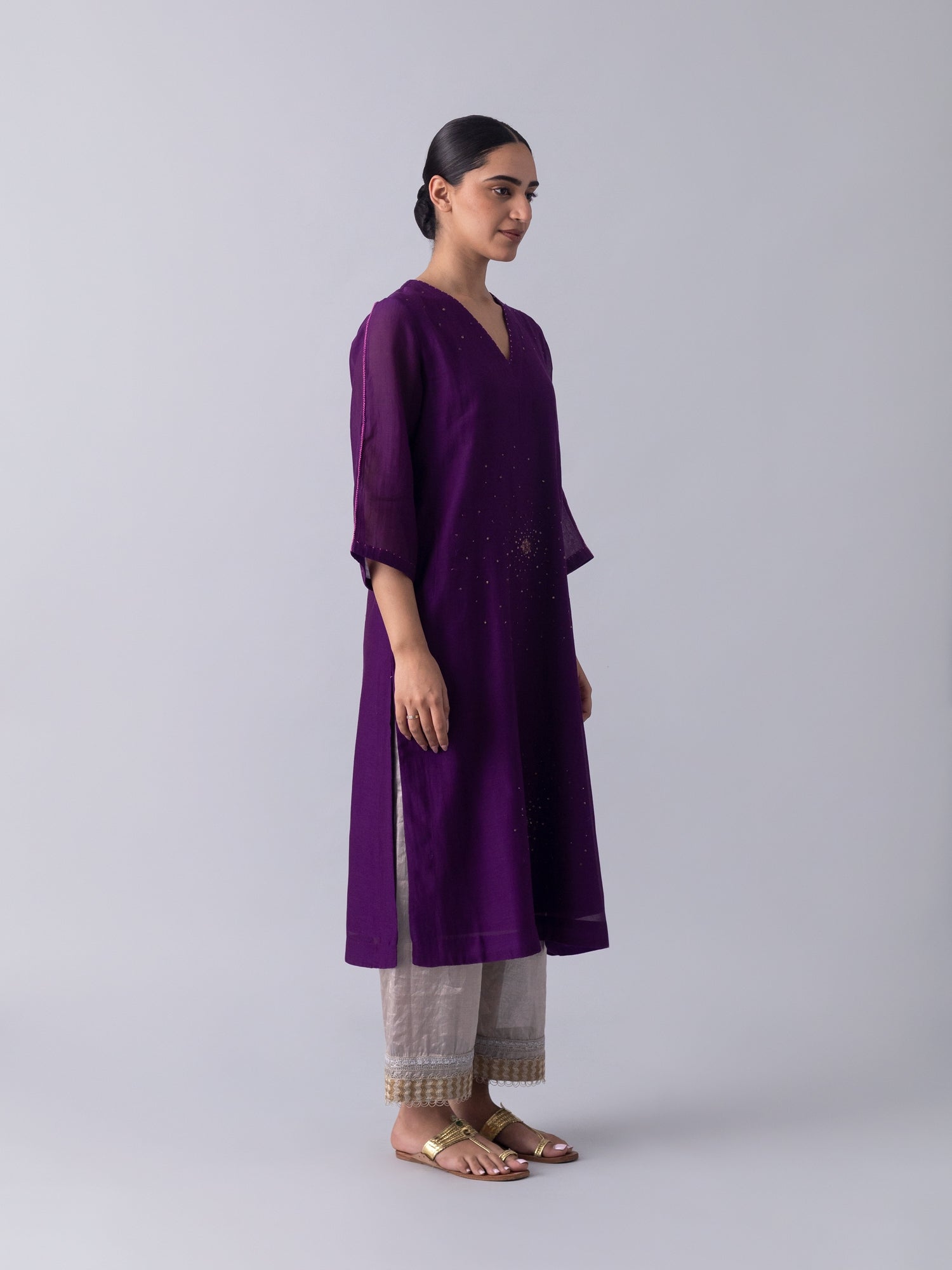 Sennet Purple Kurta