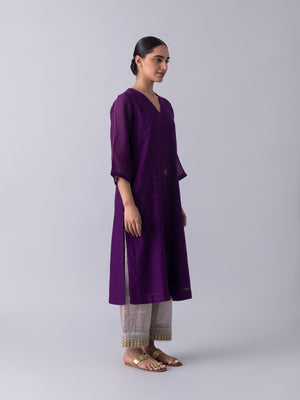 Sennet Purple Kurta