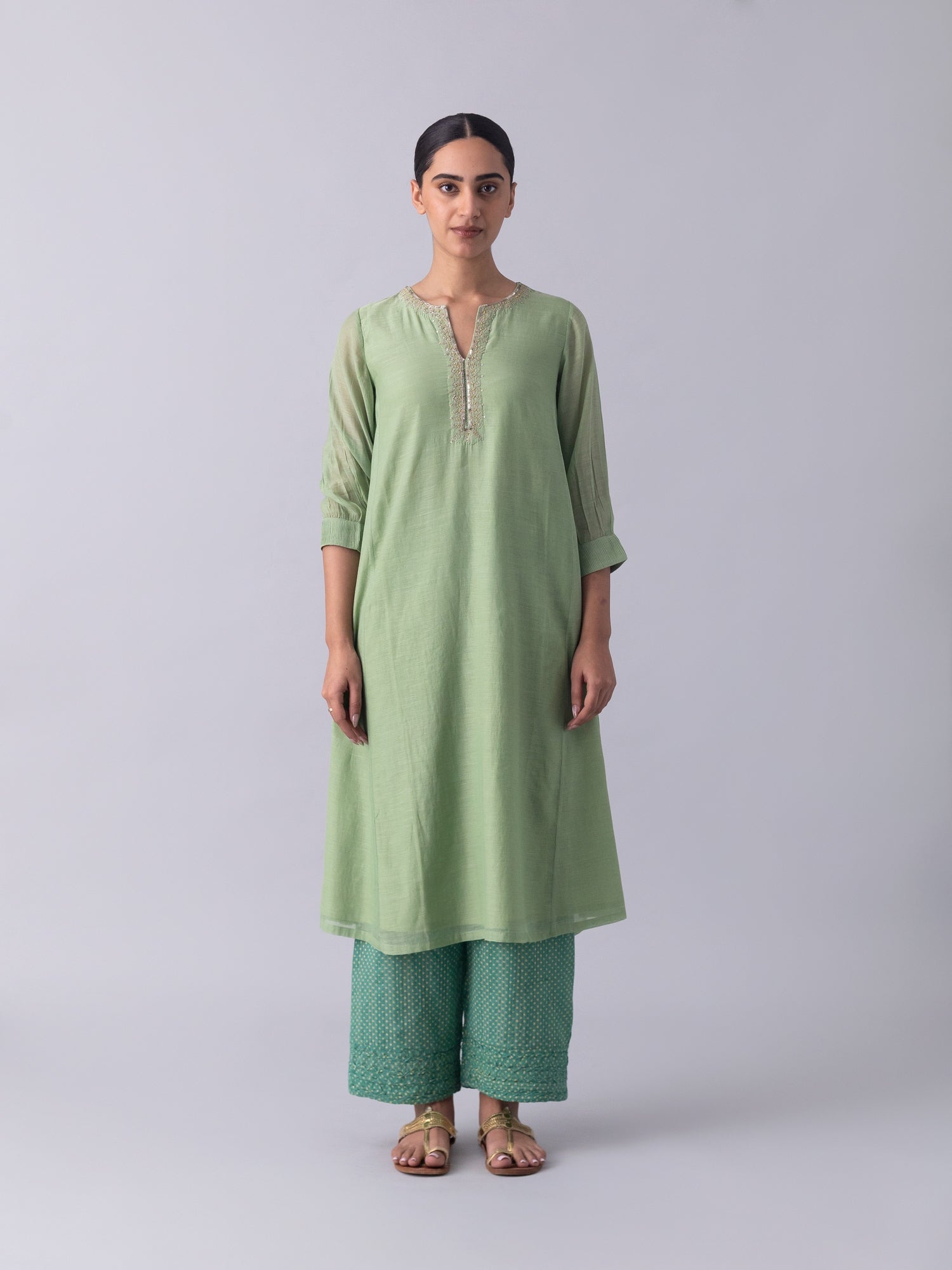 Kurinja Green Kurta
