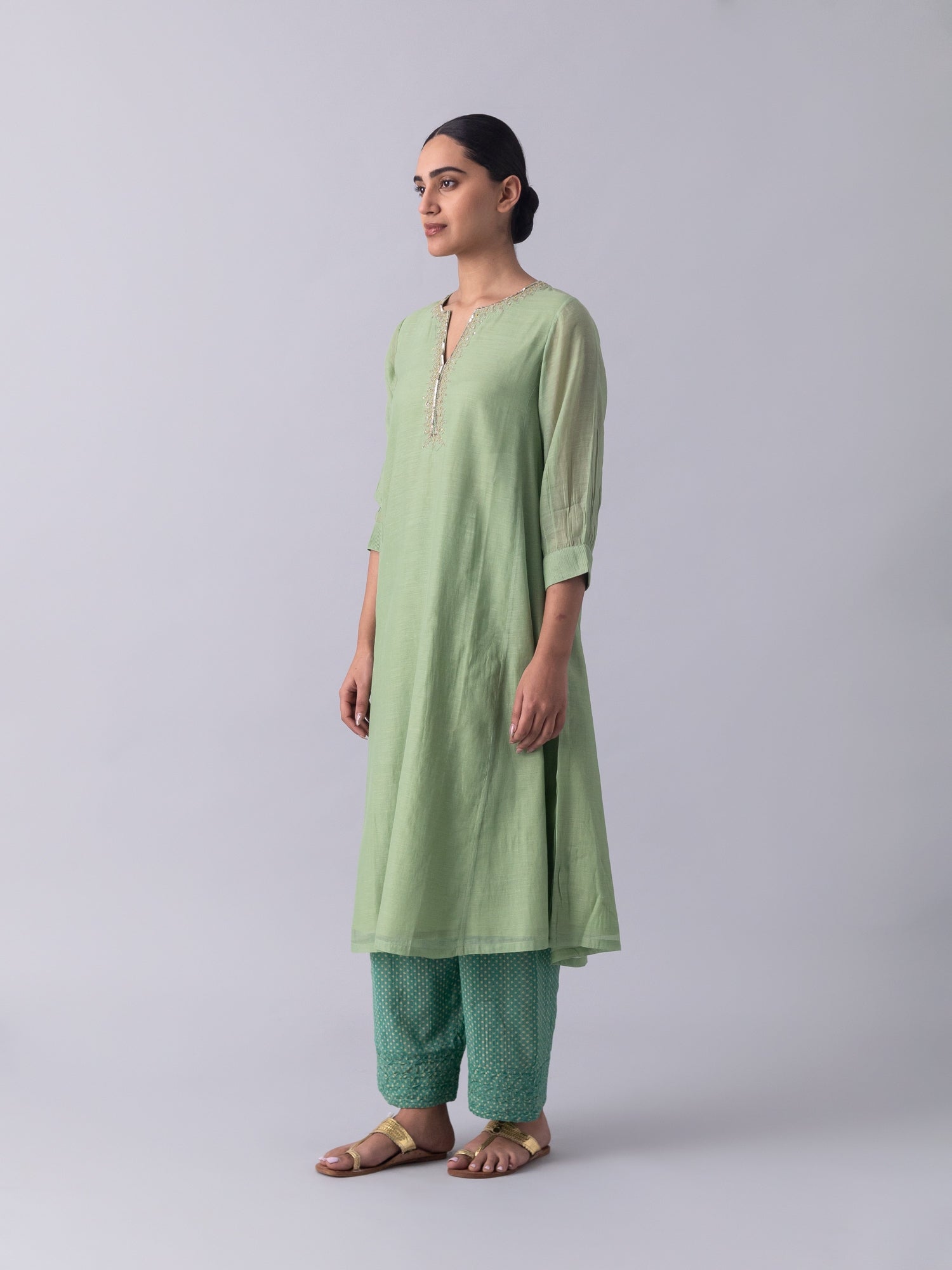 Kurinja Green Kurta