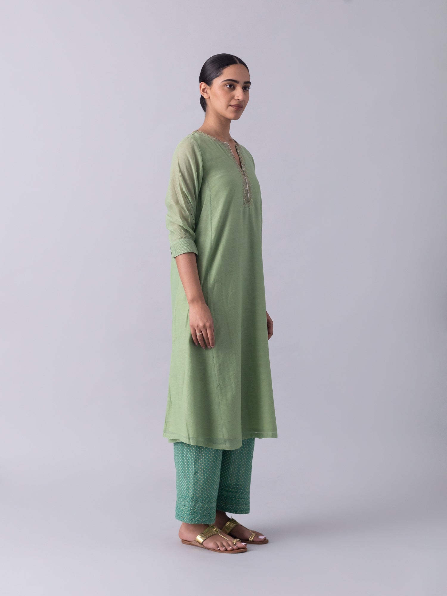 Kurinja Green Kurta