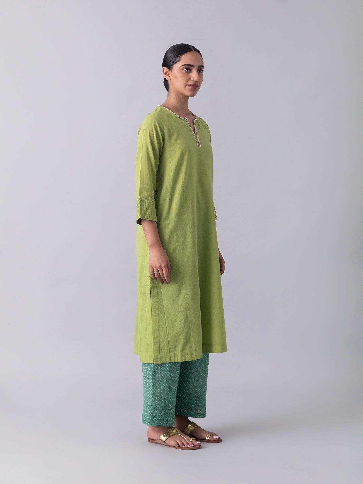 Gulbakshi Green Kurta
