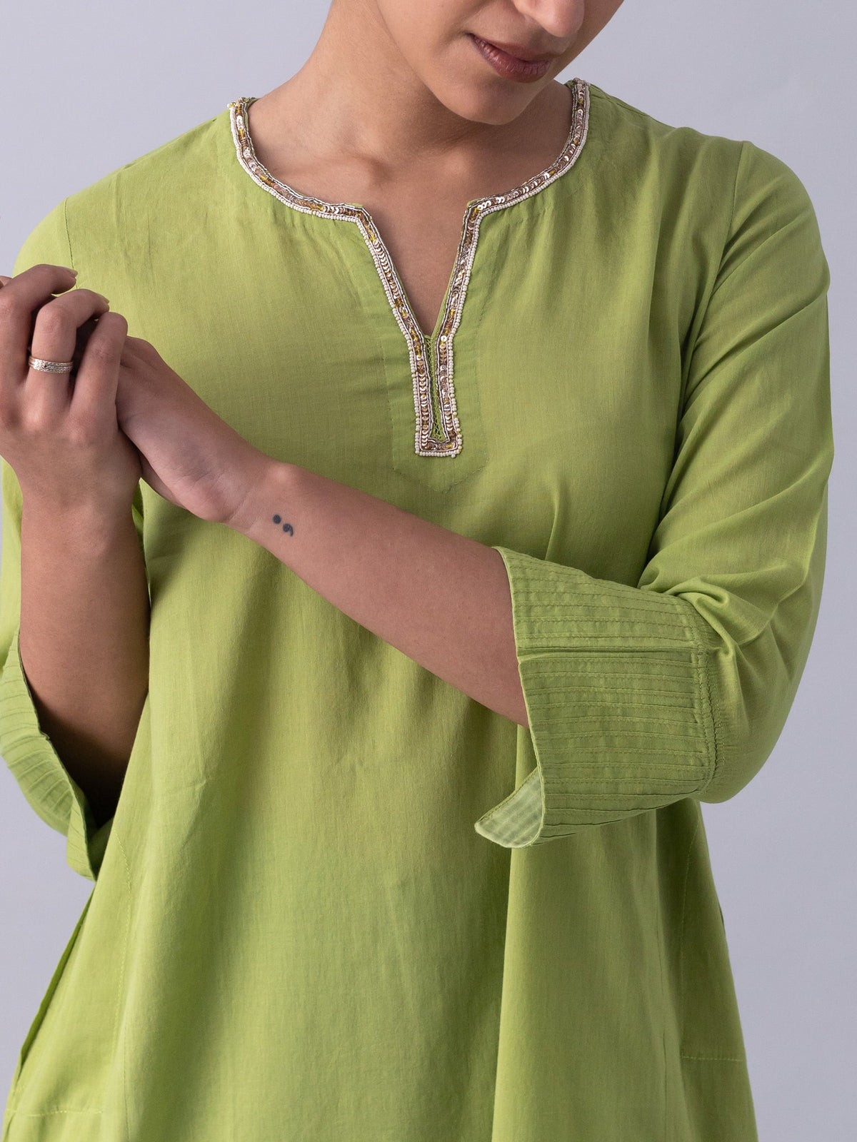 Gulbakshi Green Kurta