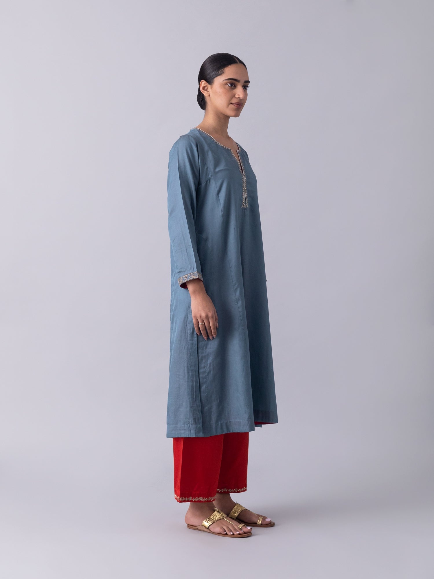 MidNightMoon Blue Kurta