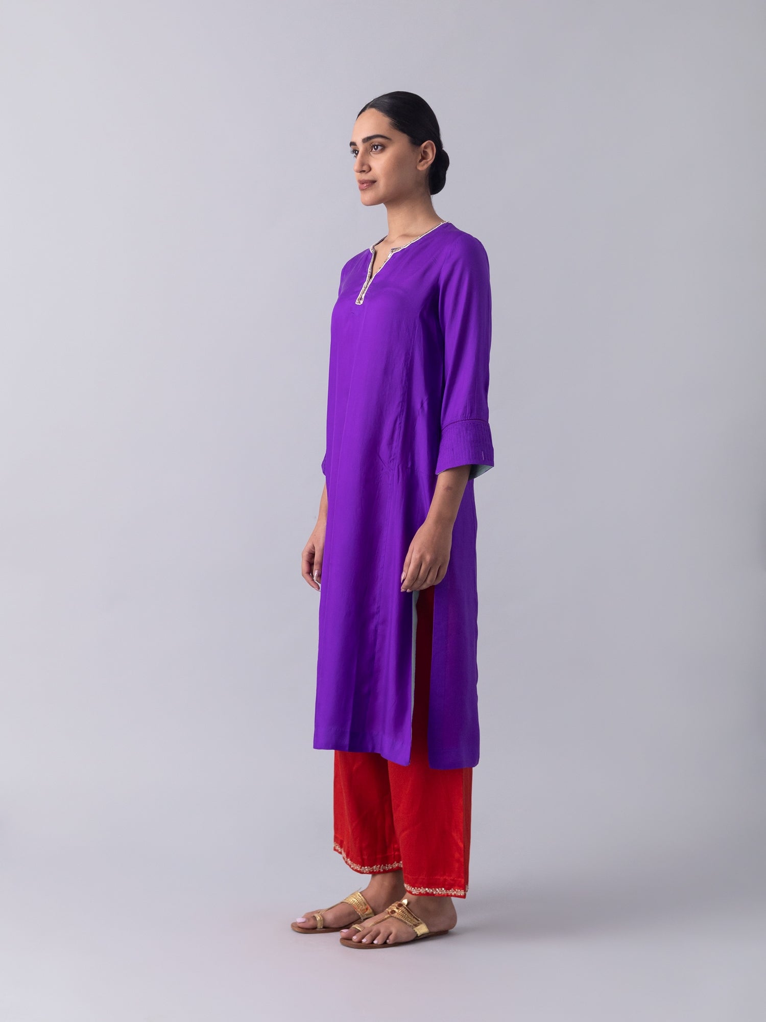 SummerTale Purple Kurta