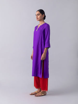 SummerTale Purple Kurta