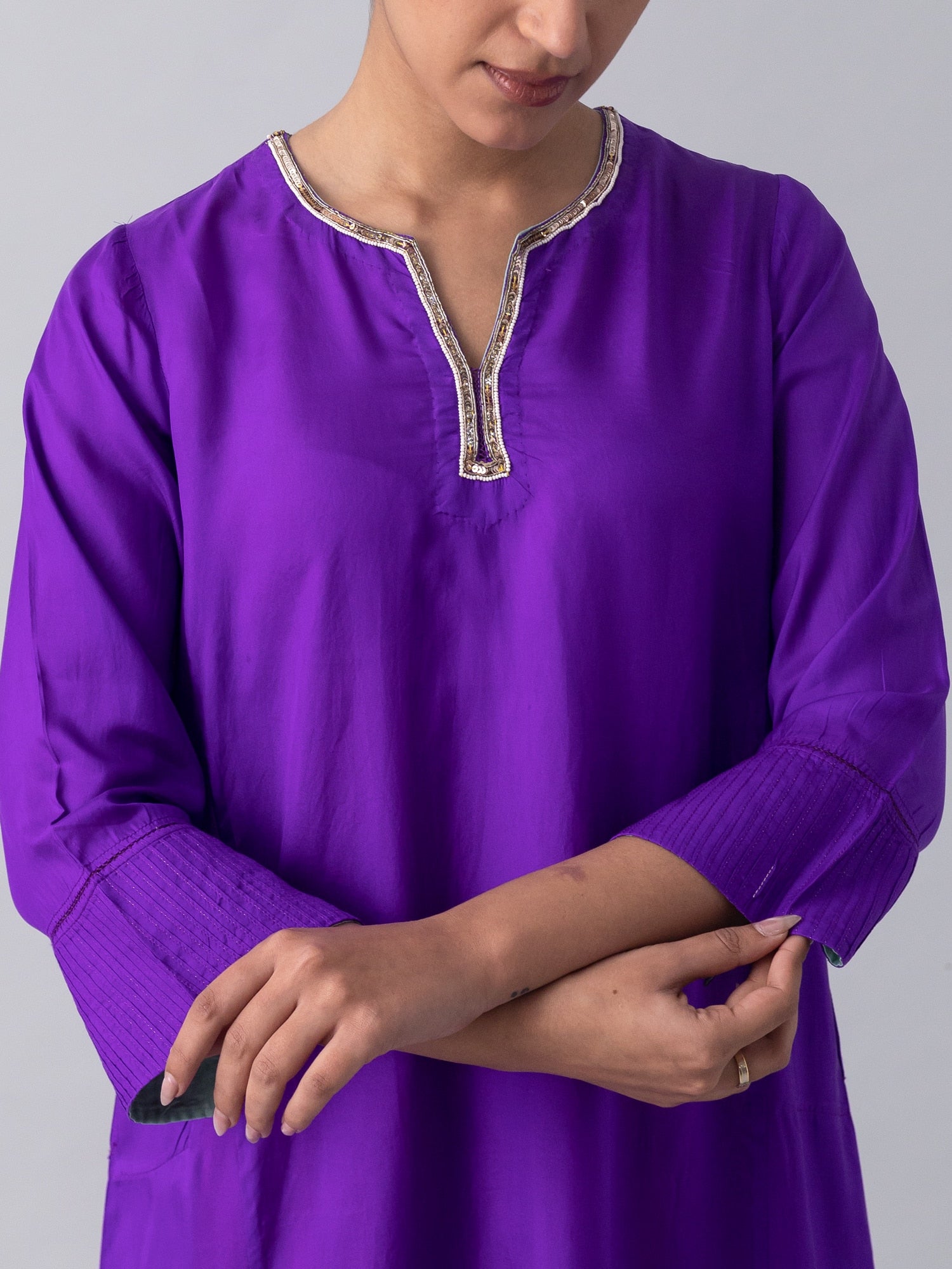 SummerTale Purple Kurta