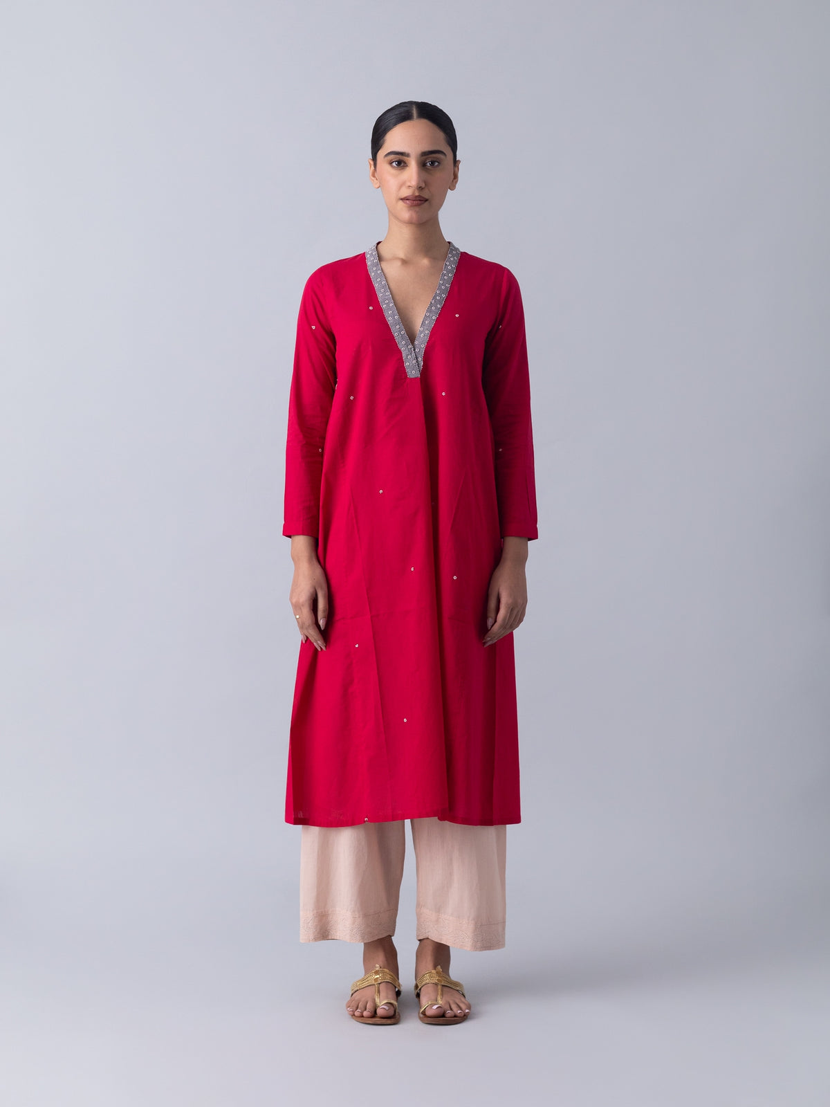 Bimble Red Kurta