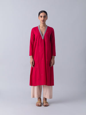Bimble Red Kurta