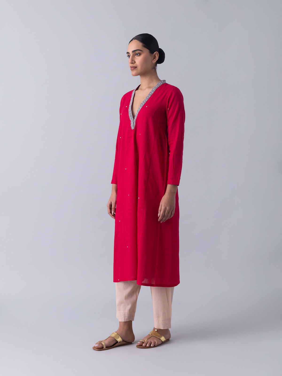 Bimble Red Kurta