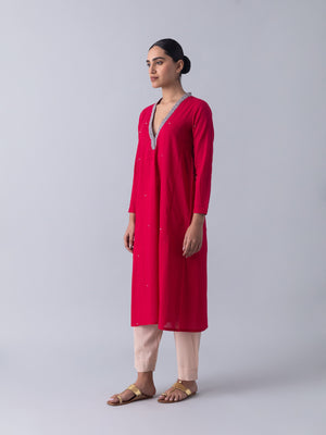 Bimble Red Kurta