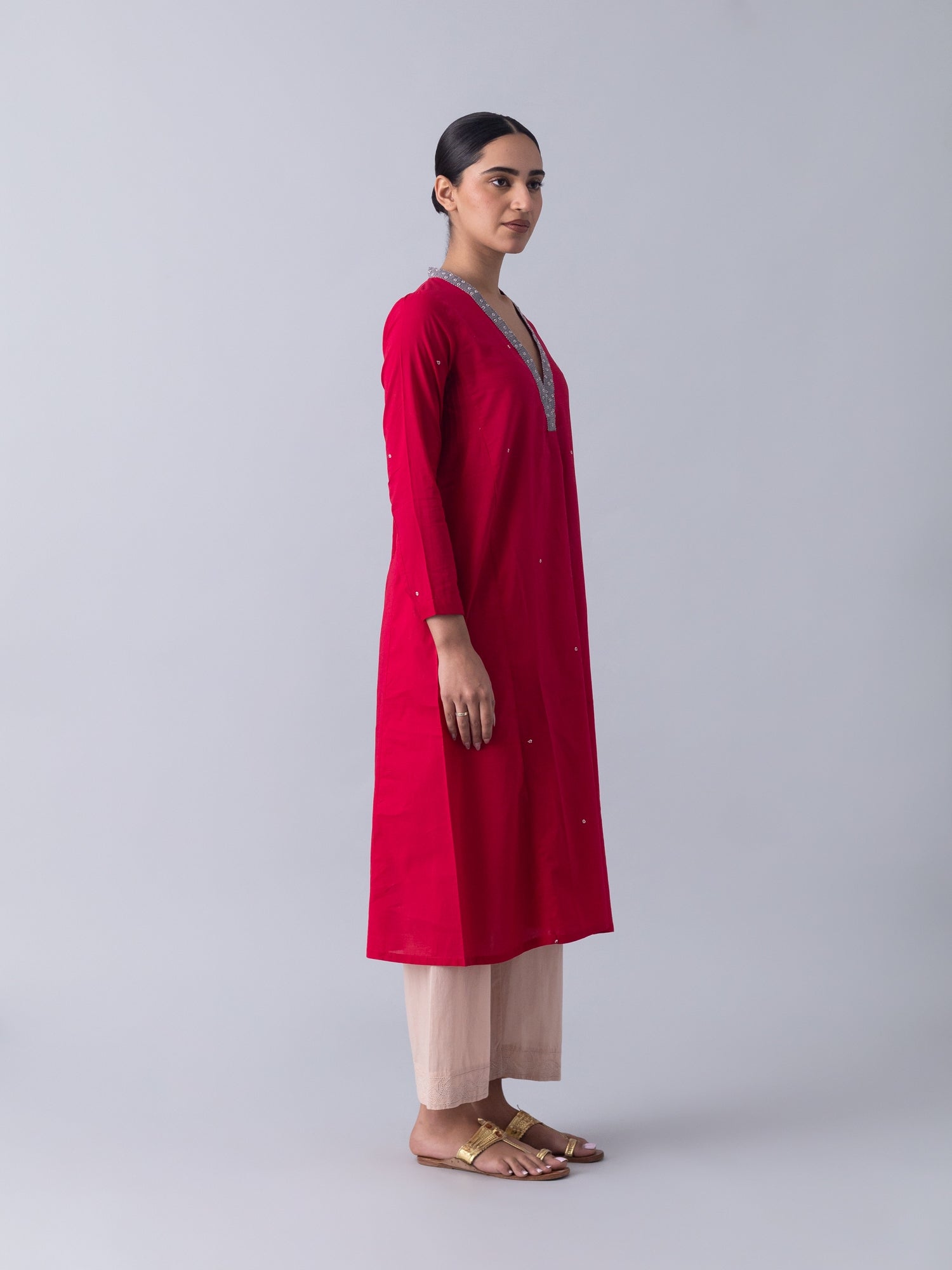 Bimble Red Kurta