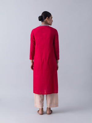 Bimble Red Kurta