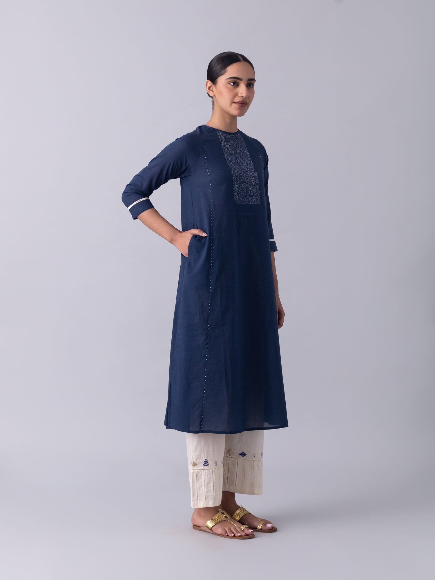 Gerinsing Blue Kurta