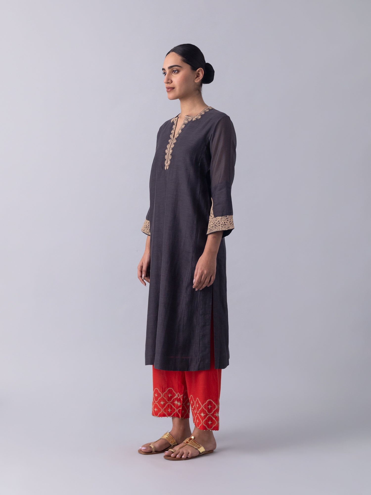 Cheent Charcoal Kurta