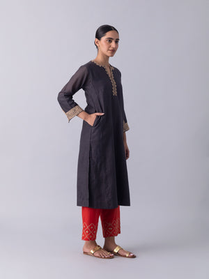 Cheent Charcoal Kurta