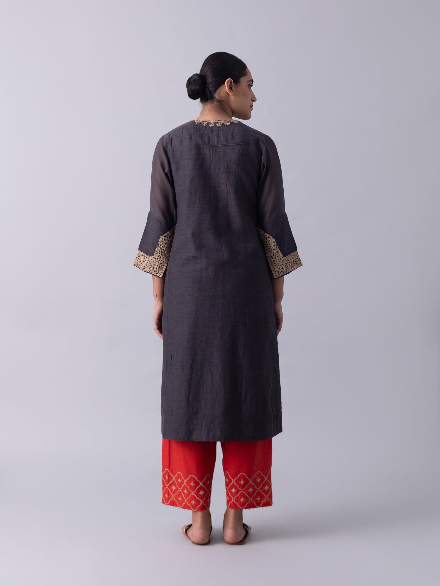 Cheent Charcoal Kurta