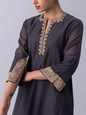 Cheent Charcoal Kurta