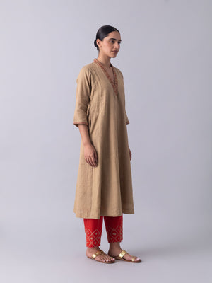 Kamben Beige Kurta
