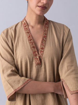 Kamben Beige Kurta