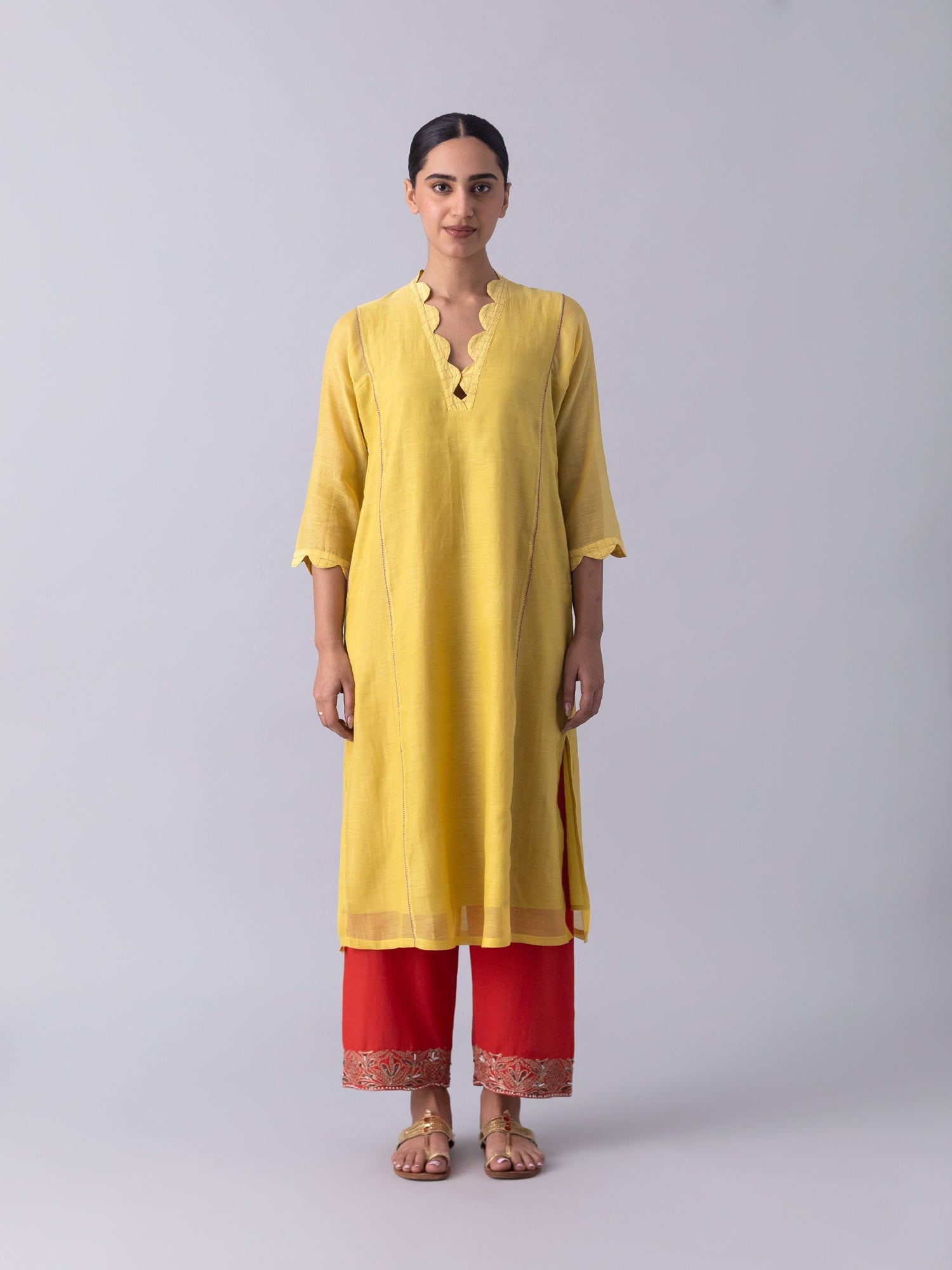 Lontar Yellow Kurta