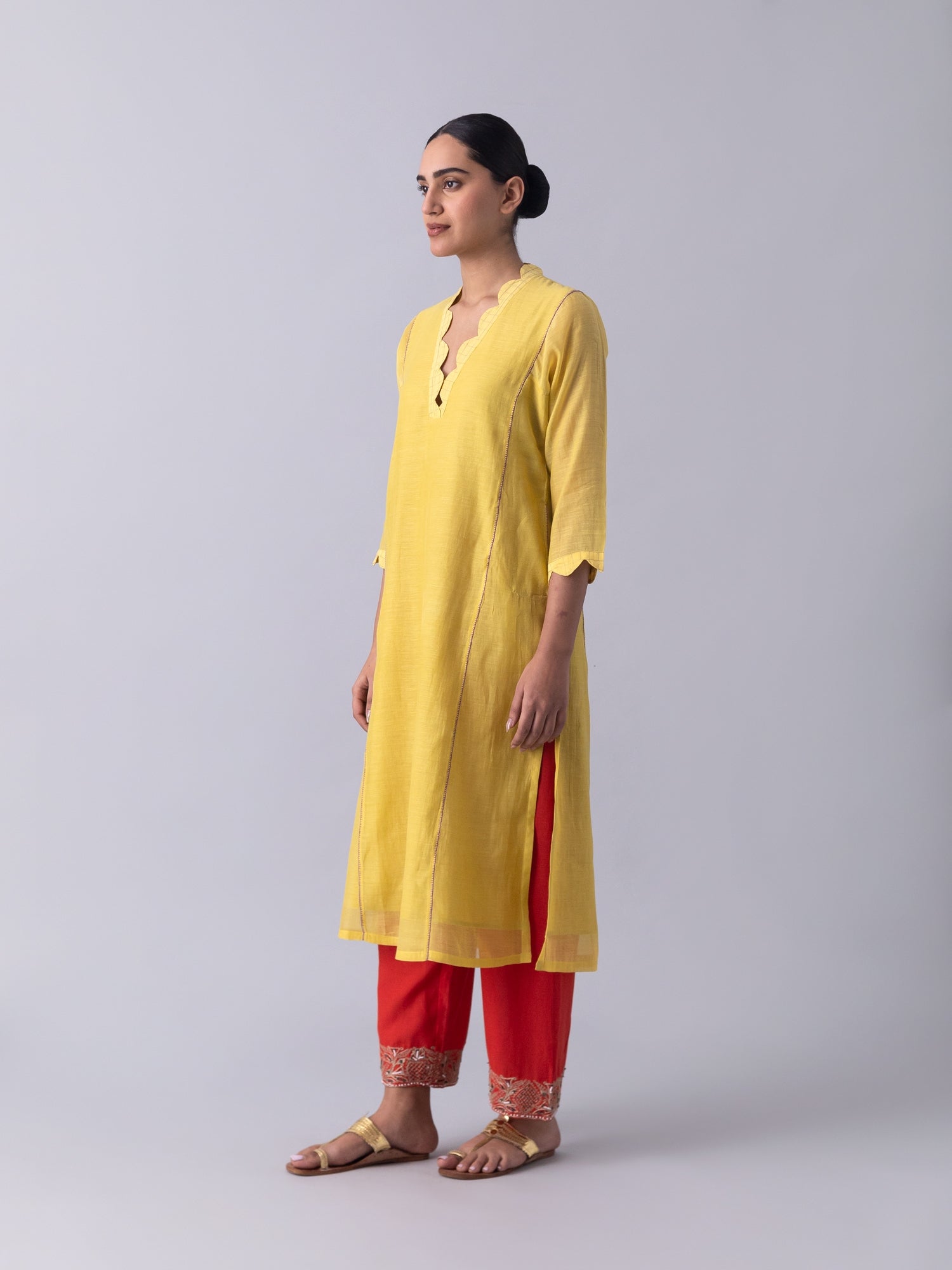 Lontar Yellow Kurta