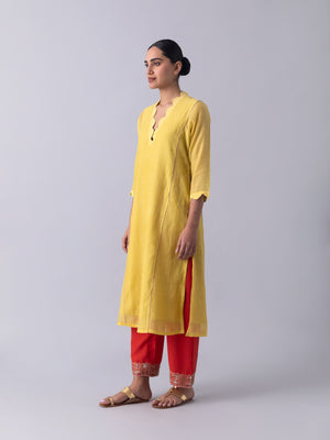 Lontar Yellow Kurta