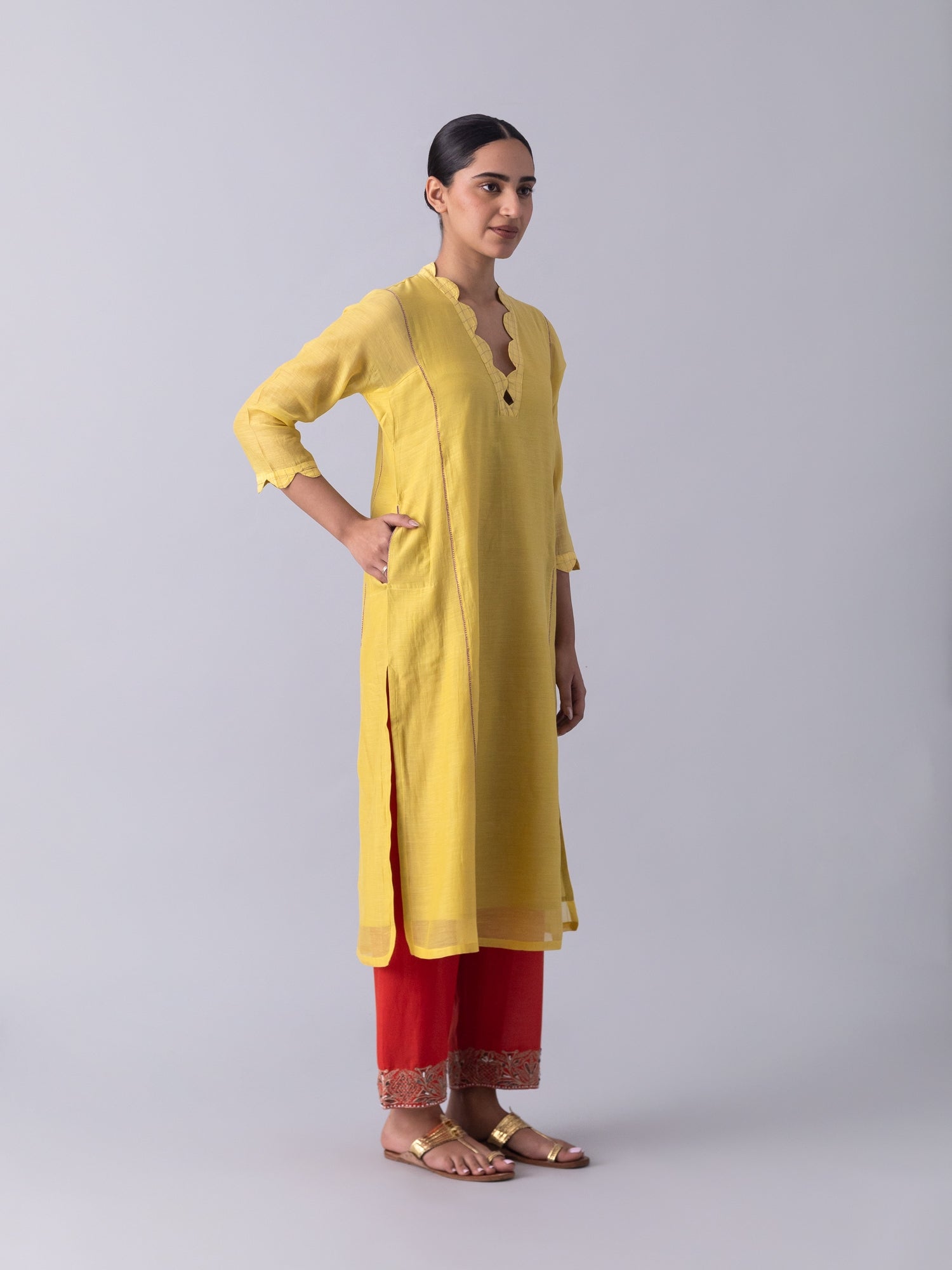 Lontar Yellow Kurta