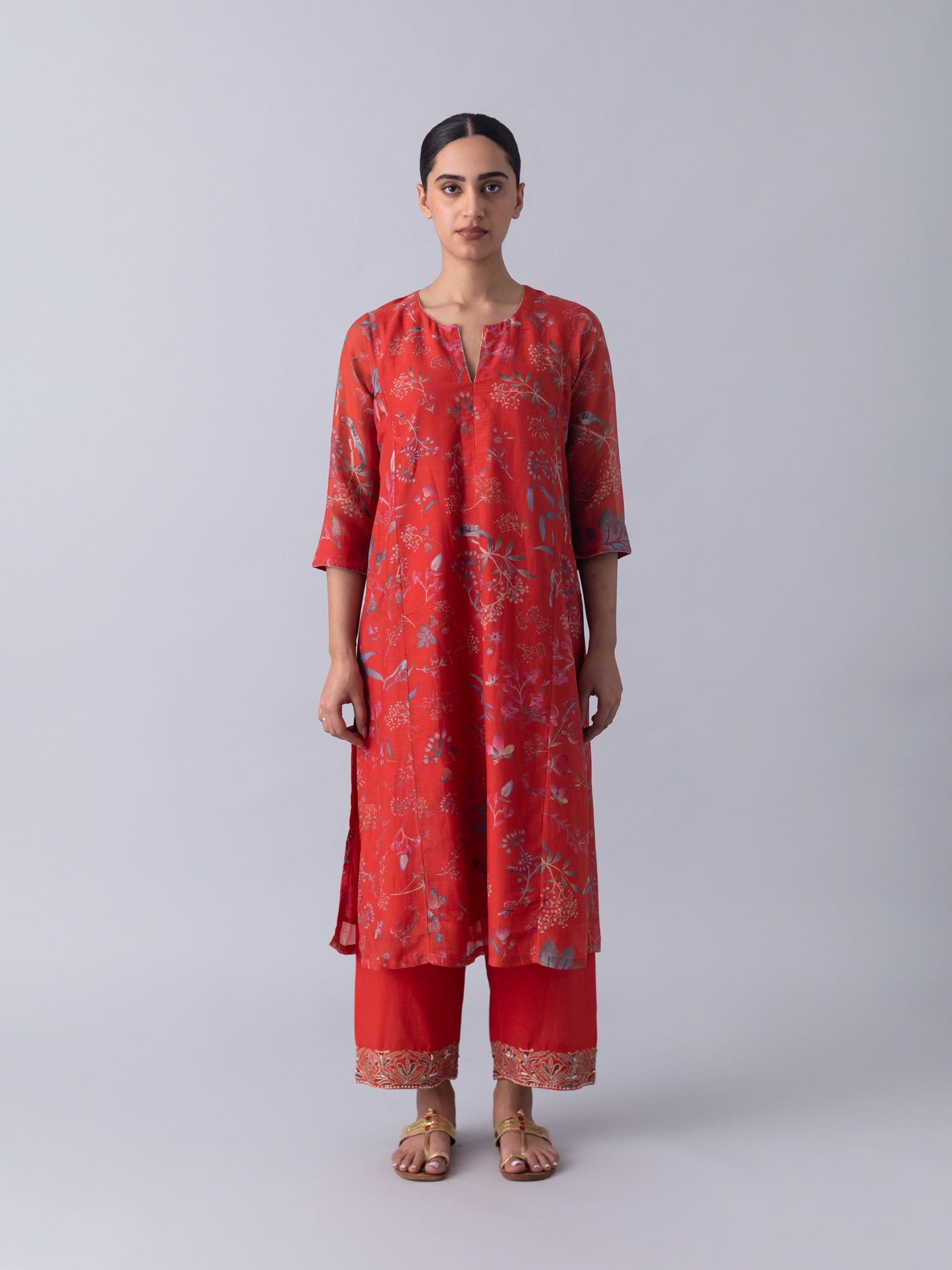 Unjha Red Kurta