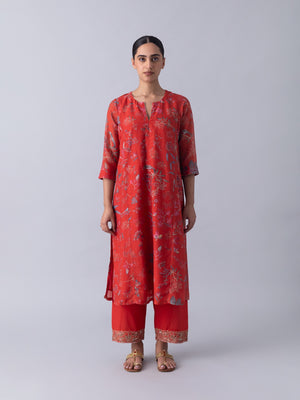 Unjha Red Kurta