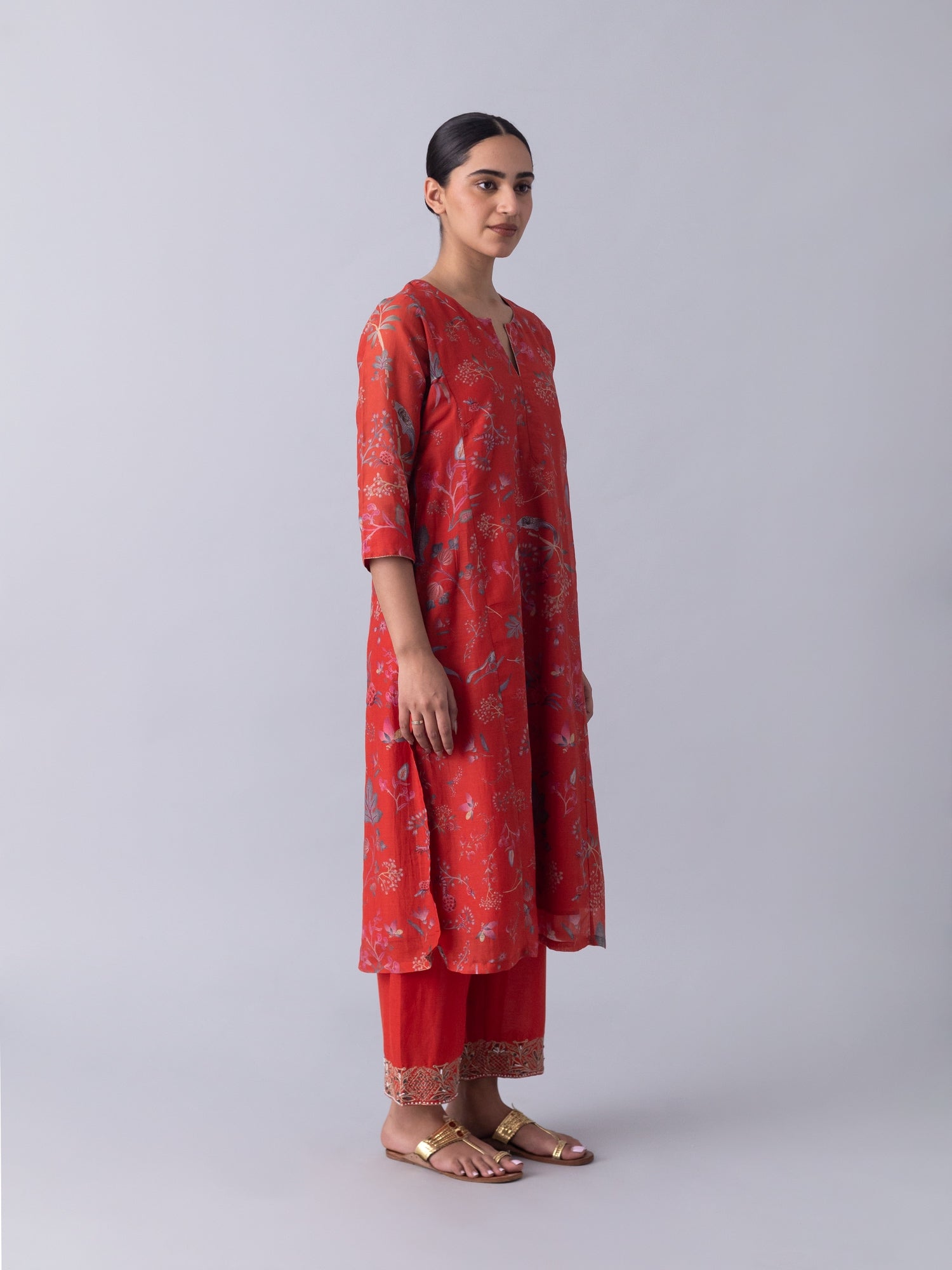 Unjha Red Kurta