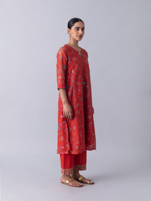 Unjha Red Kurta